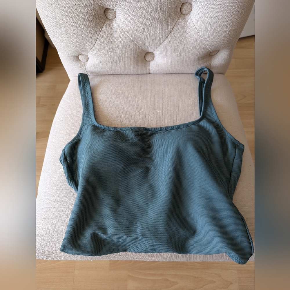 J Crew ribbed square neck swim onepiece NWOT